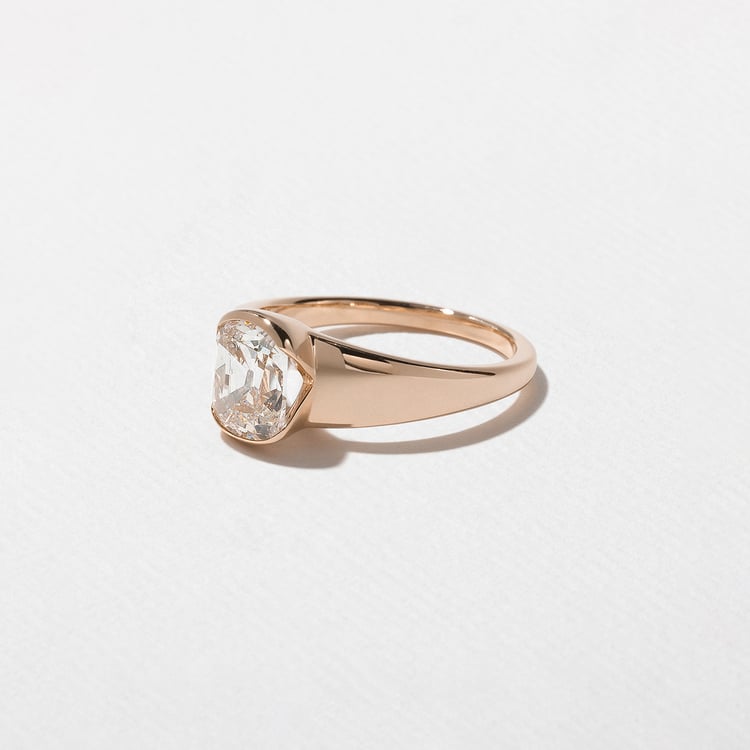 Lou Antique Cushion in 14k Rose Gold – view 2