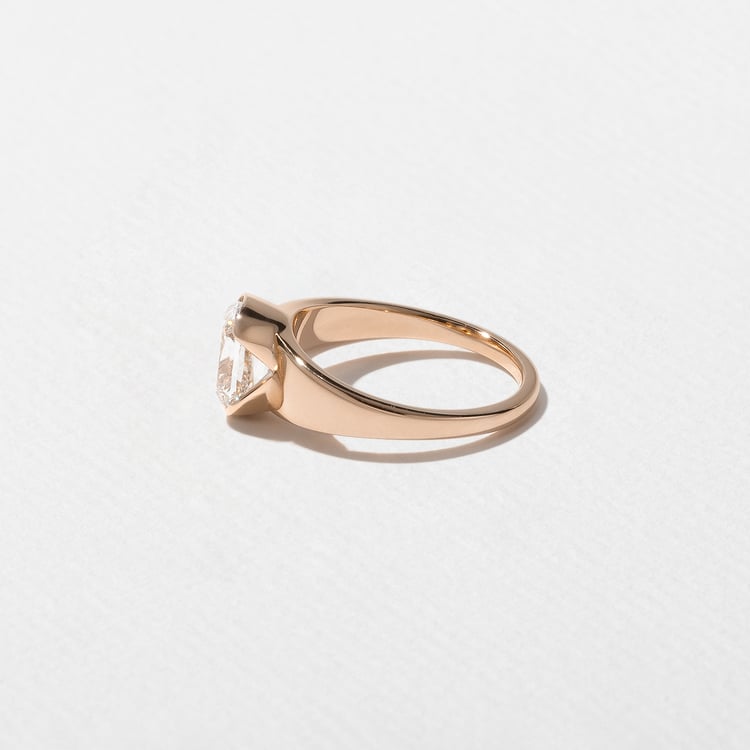 Lou Antique Cushion in 14k Rose Gold – view 3