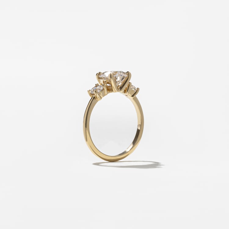 Trey Round in 14k Yellow Gold – view 5