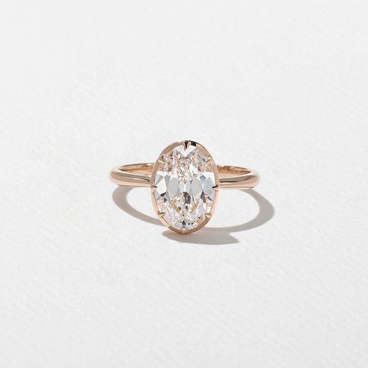 Daphne Antique Oval in 14k Rose Gold