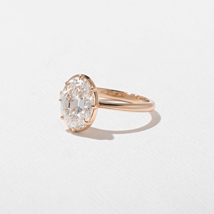 Daphne Antique Oval in 14k Rose Gold – view 2