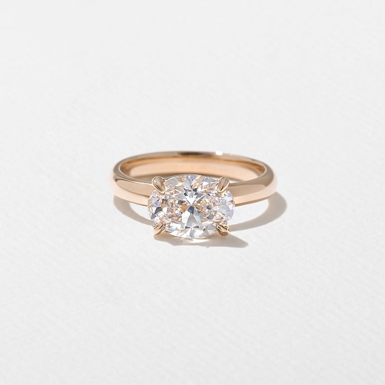 James Oval in 14k Rose Gold