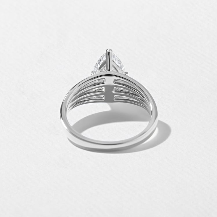 Scarlett Marquise Solitaire in 14k White Gold – view 4