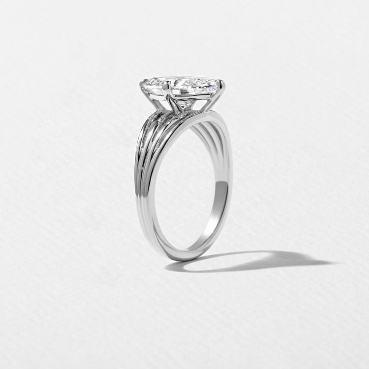 Scarlett Marquise Solitaire in 14k White Gold – view 5