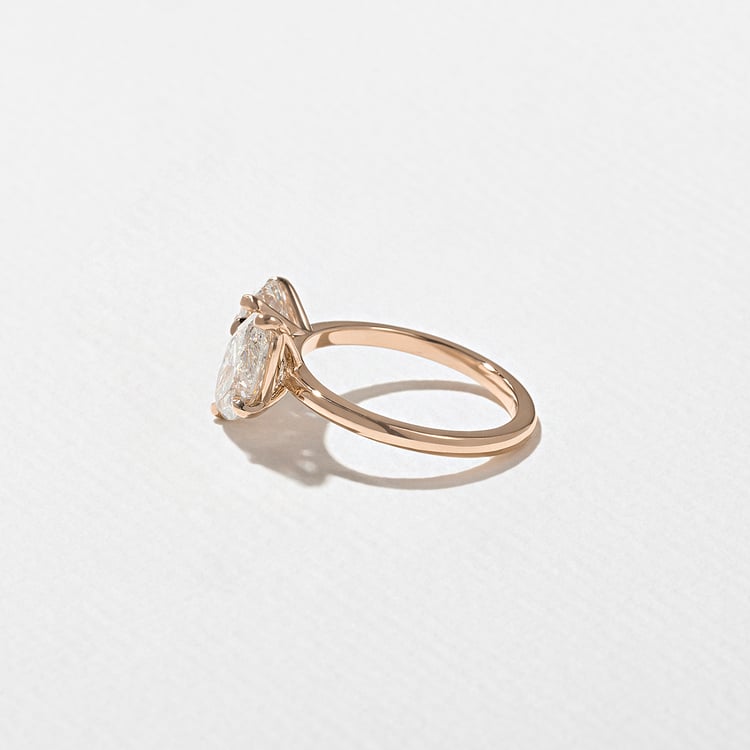 Vivi Grand Marquise and Round in 14k Rose Gold – view 3