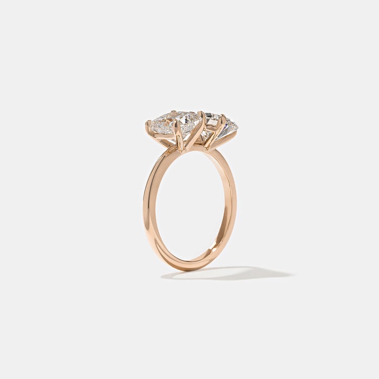 Vivi Grand Marquise and Round in 14k Rose Gold – view 5