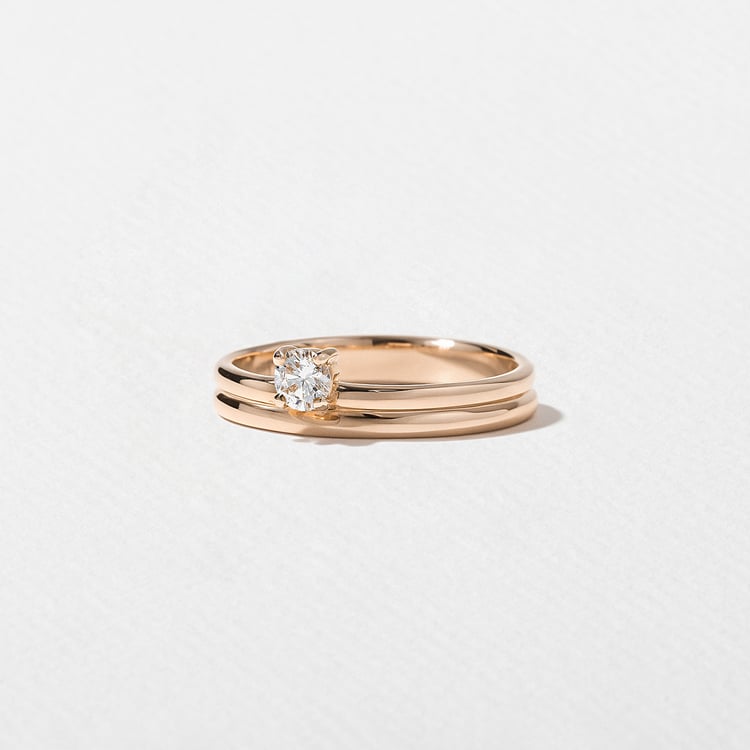 Serra Round in 14k Rose Gold – view 2