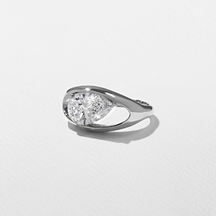 Monroe Pear in Platinum – view 2