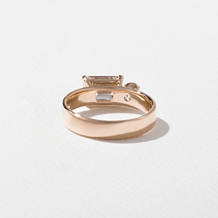Henri Emerald-Cut in 14k Rose Gold – view 4