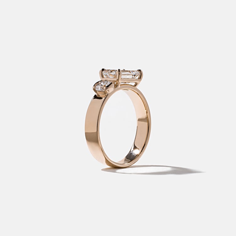 Henri Emerald-Cut in 14k Rose Gold – view 5