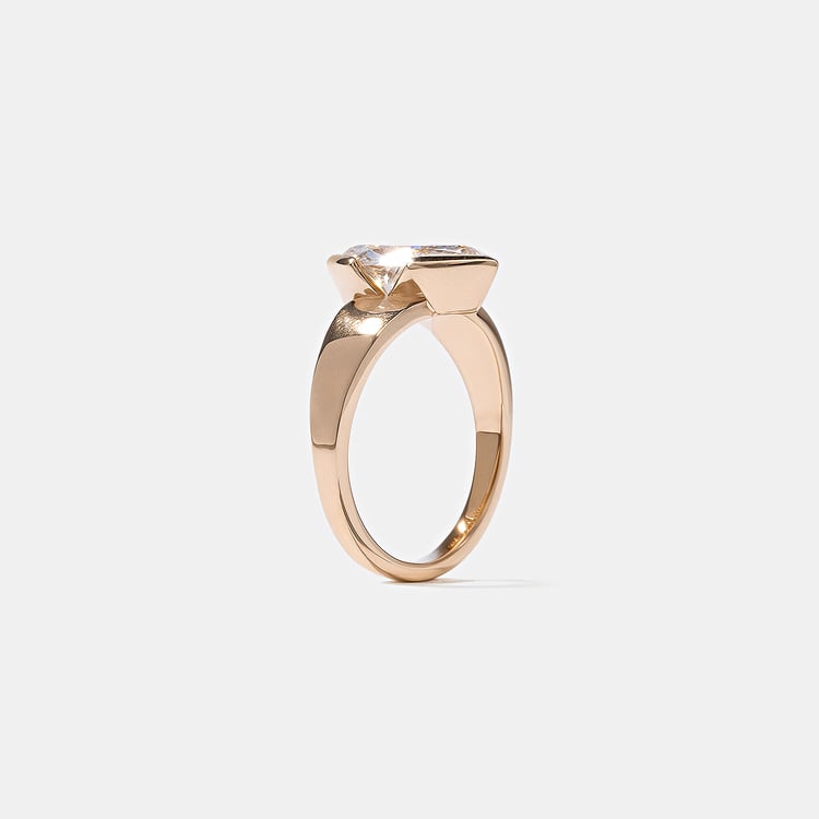 Lou Oval in 14k Rose Gold – view 5