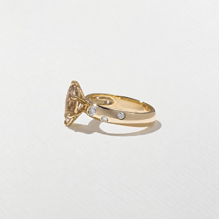 Skylar Champagne Diamond in 18k Yellow Gold – view 3