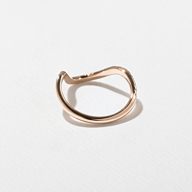 Astra with Pavé in 14k Rose Gold – view 3