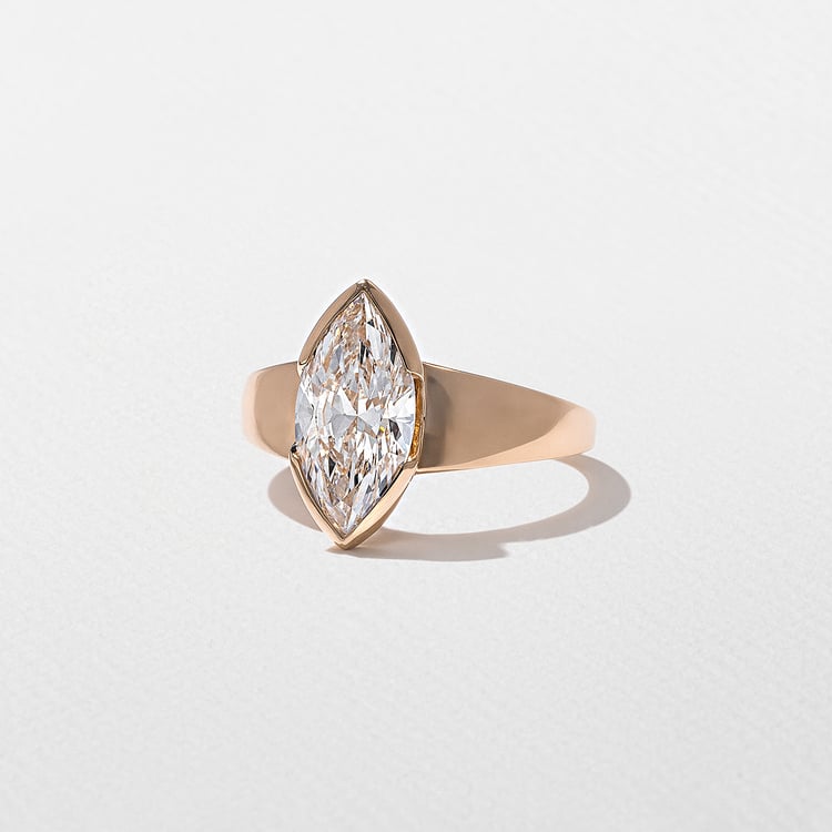 Lou Marquise in 14k Rose Gold – view 2