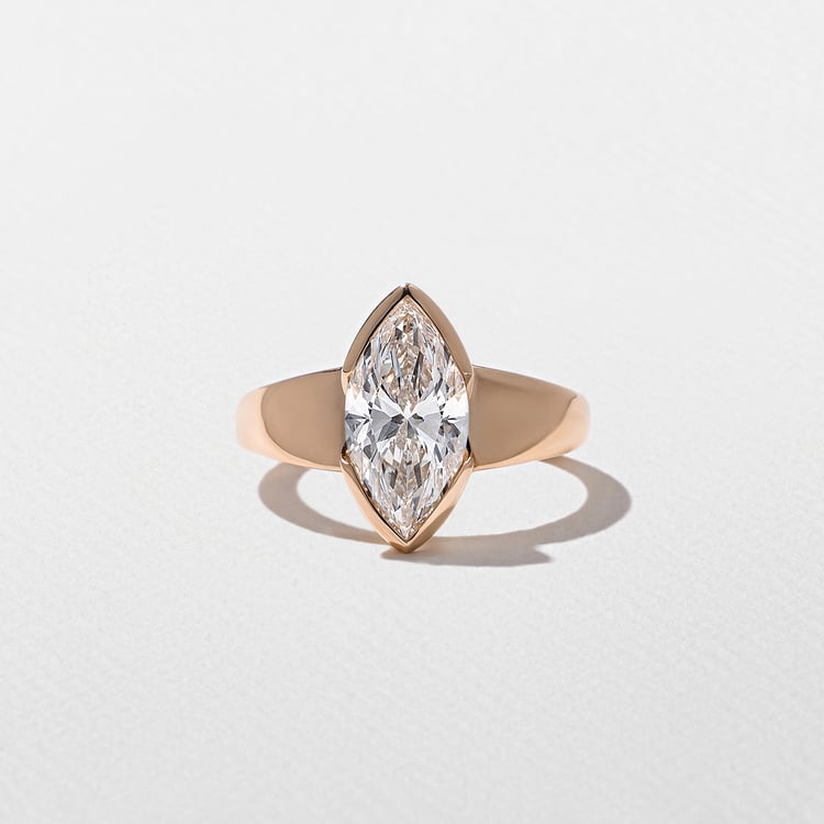 Lou Marquise in 14k Rose Gold