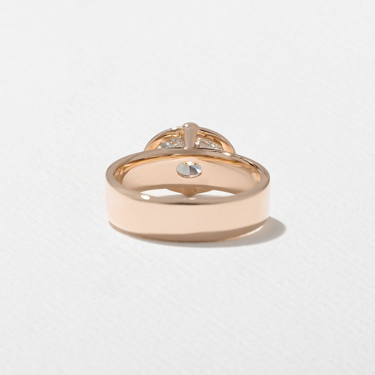 Reid Oval in 14k Rose Gold – view 4
