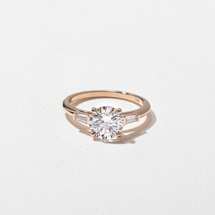 Eve Round in 14k Rose Gold