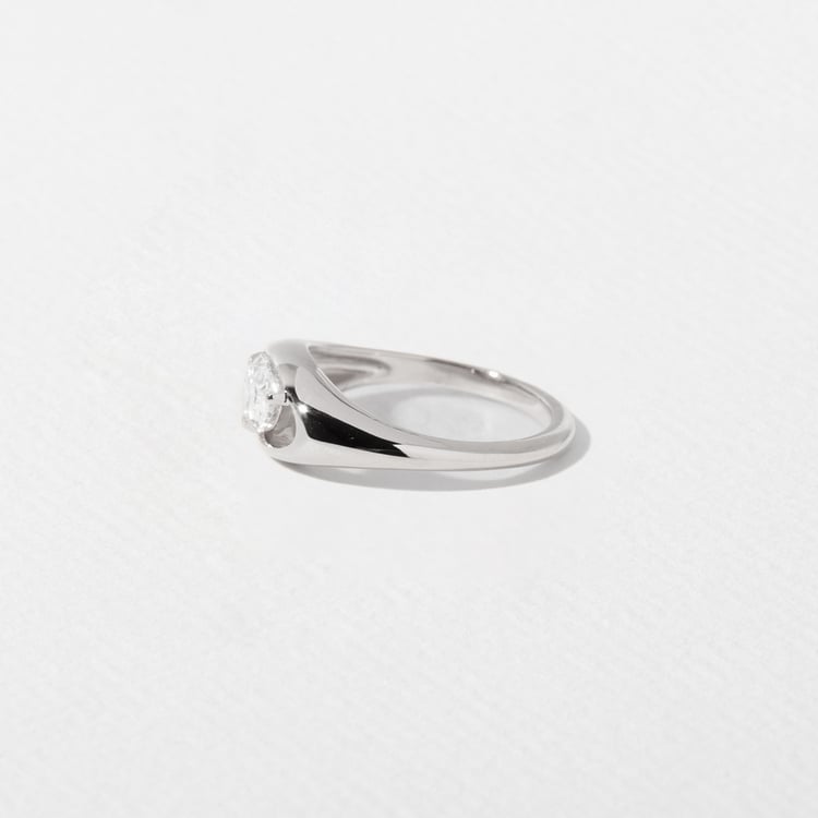 Monroe Pear Mini in 14k White Gold – view 2