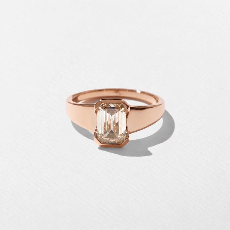 Lou Champagne Diamond in 14k Rose Gold – view 2