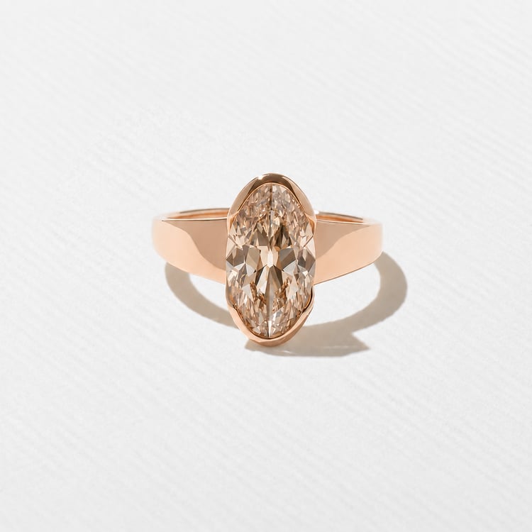 Lou Champagne Diamond in 14k Rose Gold