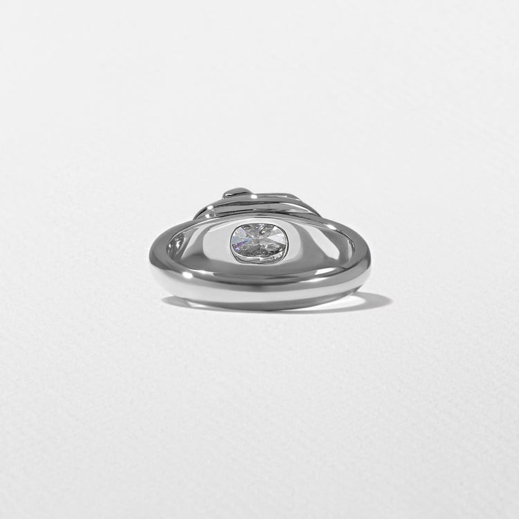 Gaia Cushion-Cut in 18k White Gold – view 4