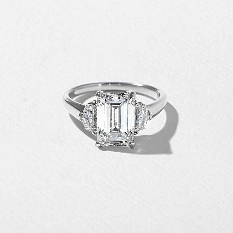 Blair Emerald-Cut in Platinum