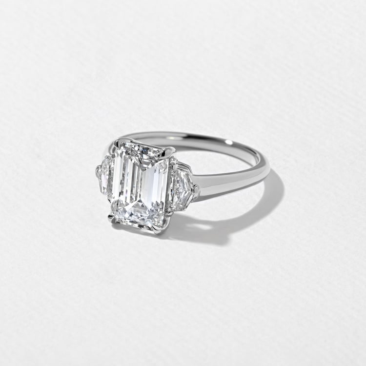 Blair Emerald-Cut in Platinum – view 2