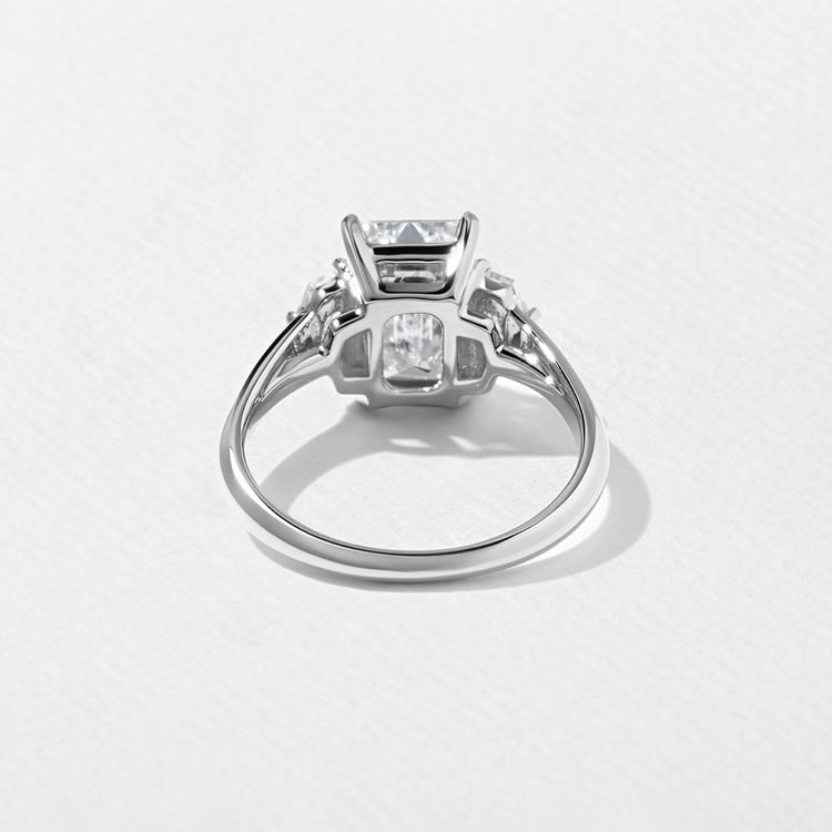 Blair Emerald-Cut in Platinum – view 4