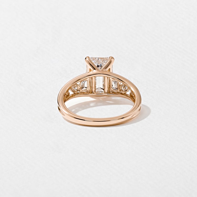 Marni Emerald-Cut Solitaire in 14k Rose Gold – view 4