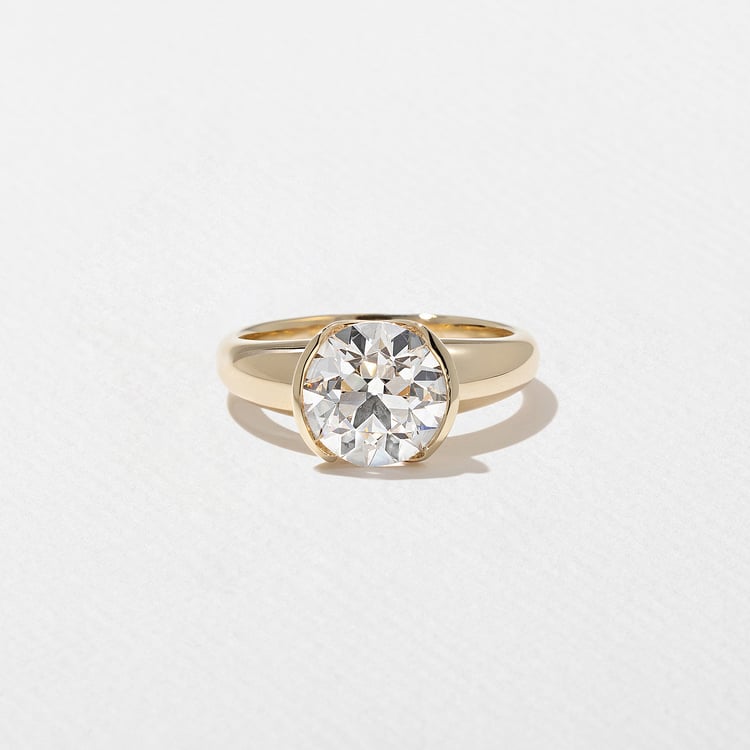 Esme Antique Round in 18k Yellow Gold