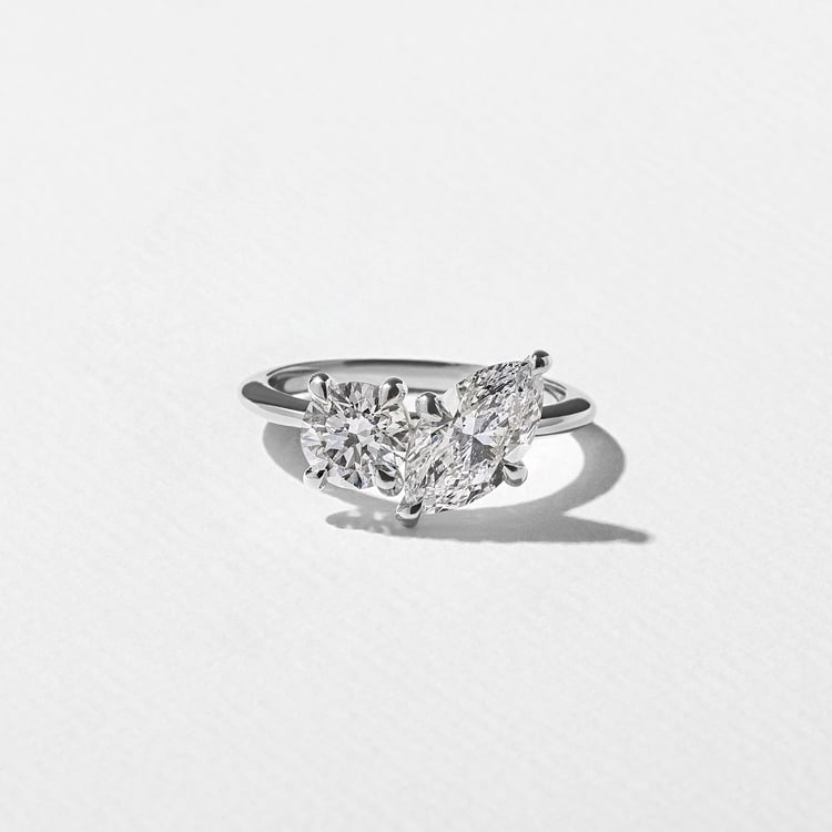 Vivi Marquise and Round in 18k White Gold