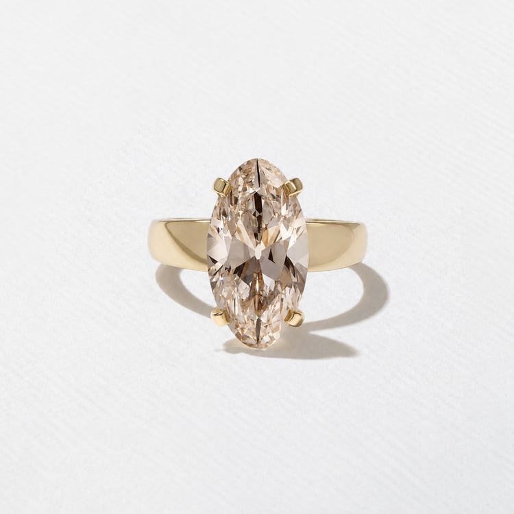 Nova Champagne Diamond in 14k Yellow Gold