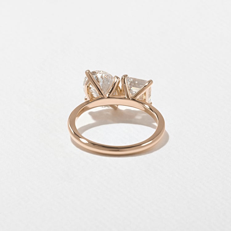Vivi Grand Oval and Asscher in 14k Rose Gold – view 4