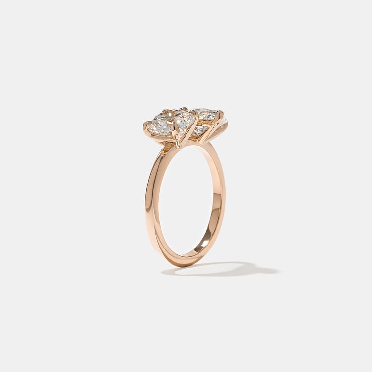 Vivi Grand Oval and Asscher in 14k Rose Gold – view 5