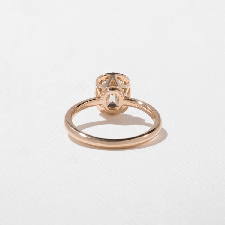 Daphne Antique Cushion in 14k Rose Gold – view 4