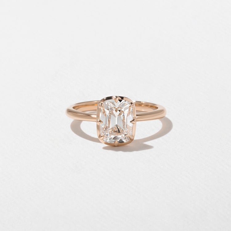 Daphne Antique Cushion in 14k Rose Gold