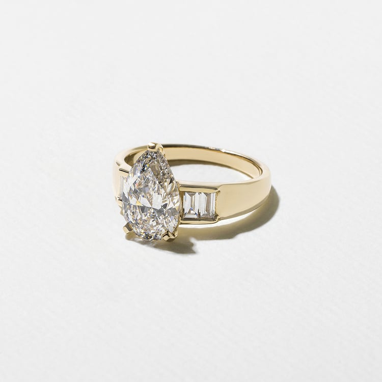 Nova Pear in 14k Yellow Gold – view 2