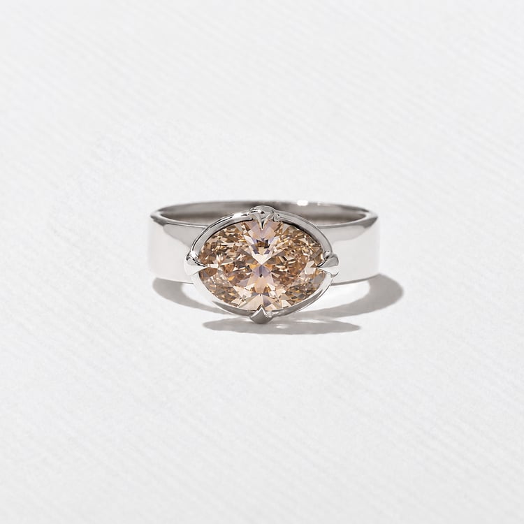 Reid Champagne Diamond in Platinum