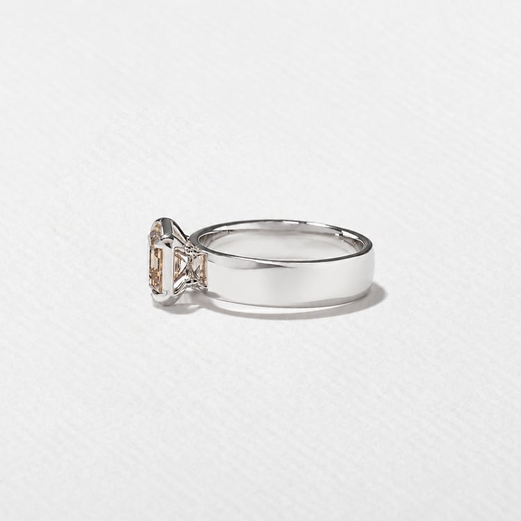 Reid Champagne Diamond in Platinum – view 3