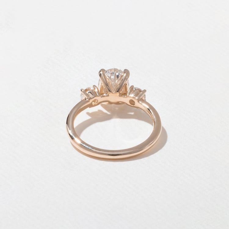 Trey Oval in 14k Rose Gold – view 4