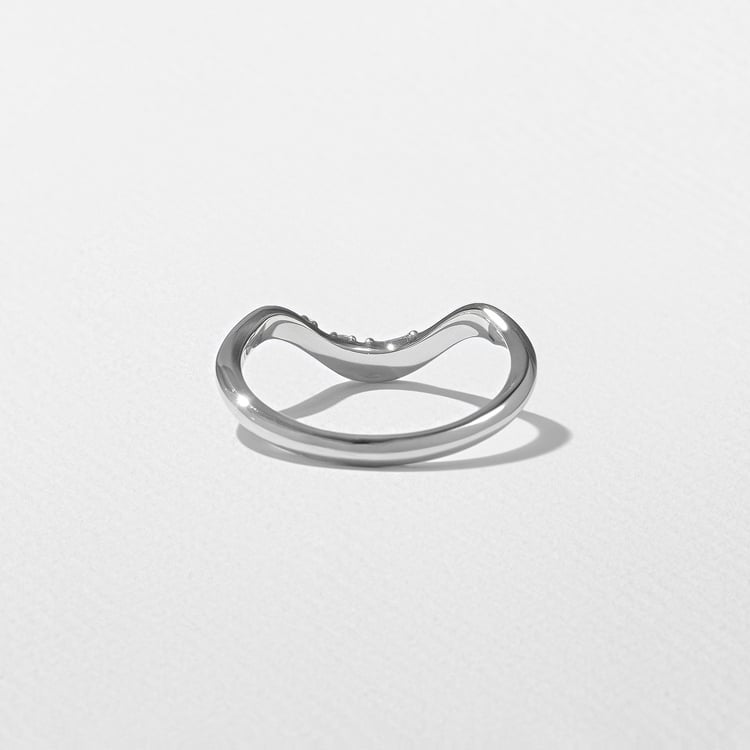 Rae with Pavé in 18k White Gold – view 3