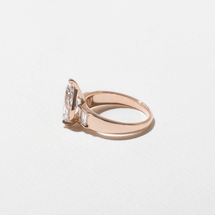Nova Pear in 14k Rose Gold – view 3