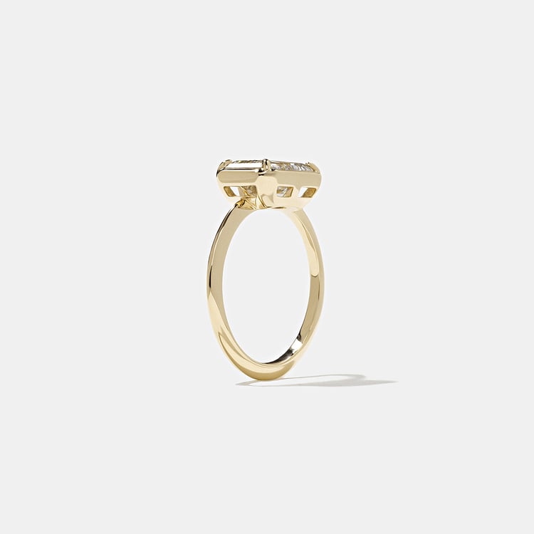 August Emerald-Cut in 14k Yellow Gold – view 5