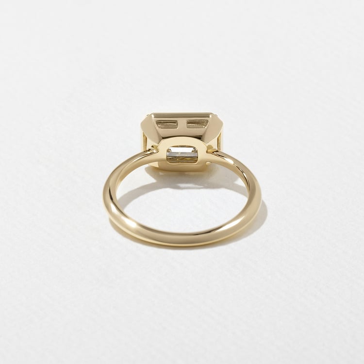 August Emerald-Cut in 14k Yellow Gold – view 4