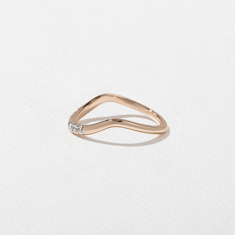 Coral with Pavé in 14k Rose Gold – view 3