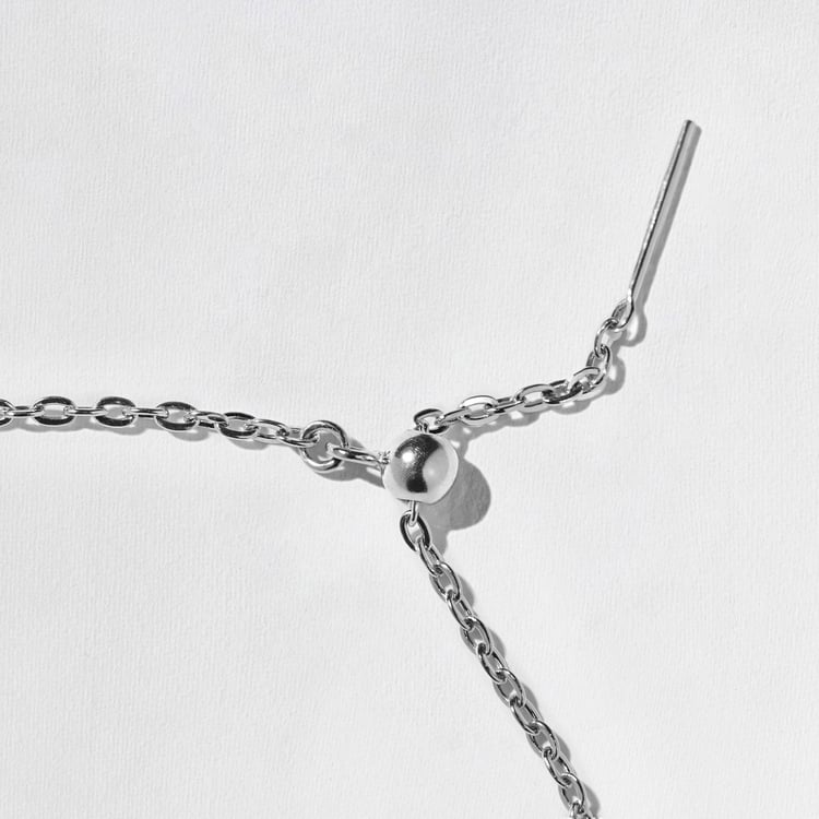 Monaco 0.75ct Bezel-Set Round Diamond Necklace in 14k White Gold – view 3