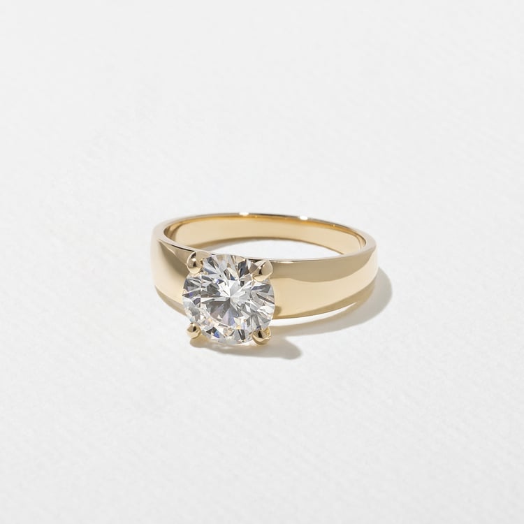 Nova Round in 14k Yellow Gold – view 2