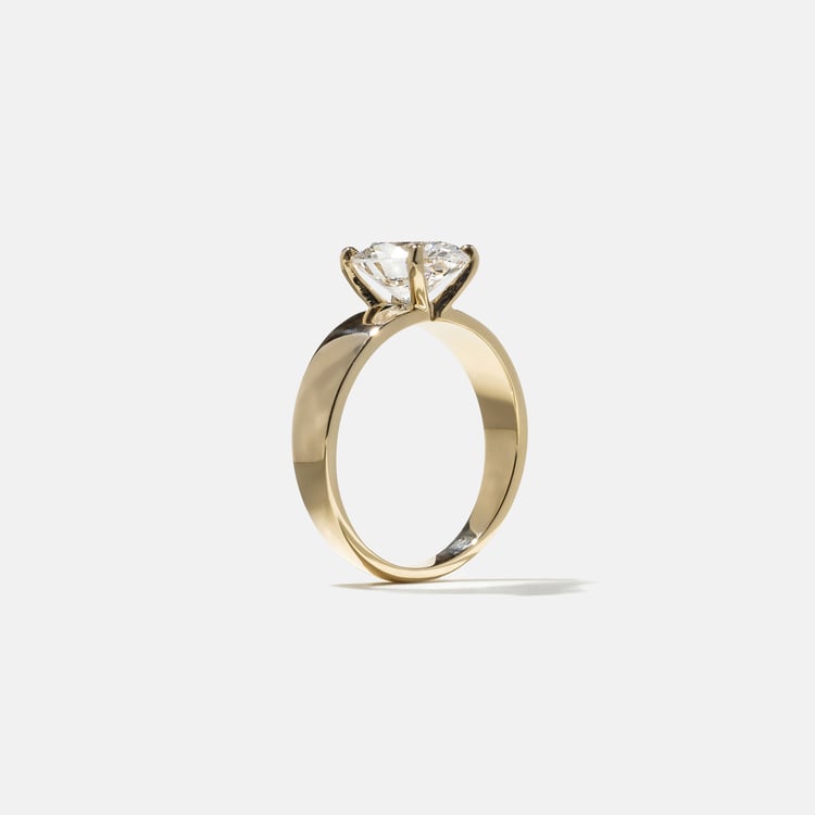 Nova Round in 14k Yellow Gold – view 5