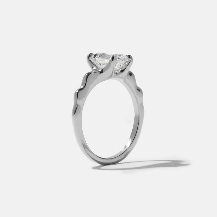 Sloan Antique Cushion in 14k White Gold – view 5