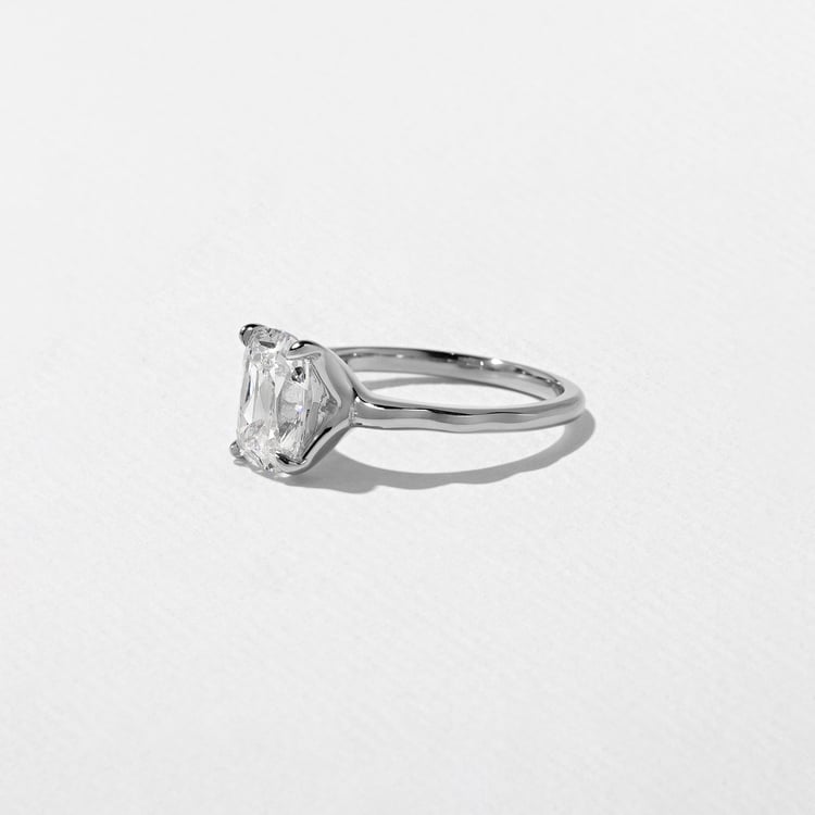 Sloan Antique Cushion in 14k White Gold – view 2